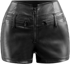Shorts En Cuir D'Agneau