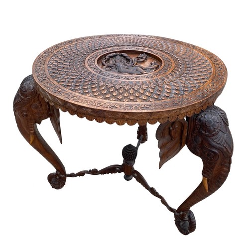 Table appoint sculptée - d'appoint,