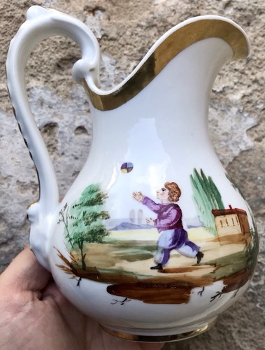 Pot lait verseuse porcelaine - a,