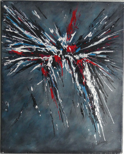 Tableau peinture abstrait - tableau,