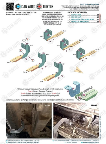 Kit fixations marche pieds - kit, marche-pieds