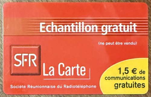 Réunion sfr carte - la,