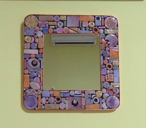 Miroir artisanal fait main - -,