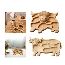 Plateau en bois en forme de