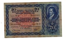 Suisse SWITZERLAND Billet 20 FRANCS 09/03/1950 P39 SERIE 26M VF BON ETAT