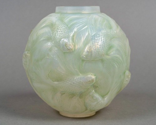 Vase formose verre opalescent - verre,
