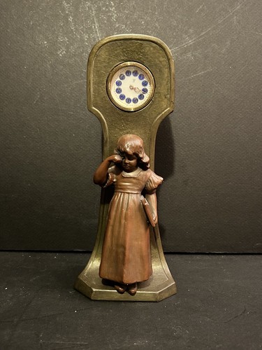 Horloge vers 1910 bronze et - horloge,