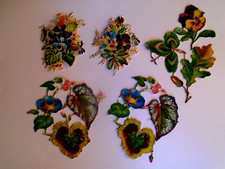 5 découpis anciens finement