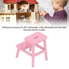 Escabeau De Maison De Poupée 4 Pieds 2 Marches Escabeau Miniature En