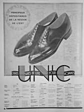 PUBLICITÉ DE PRESSE 1931 UNIC CHAUSSURES DE LUXE POUR HOMME - ADVERTISING