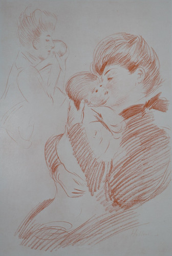 Paul césar helleu le baiser - césar, :