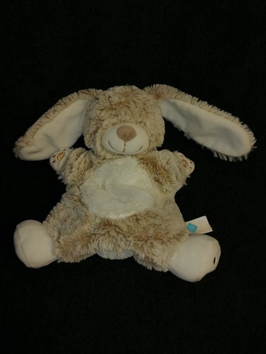 Doudou marionnette lapin - , blanc
