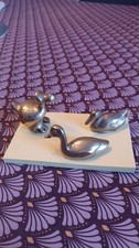 lot de 3 canard en cuivre TBE