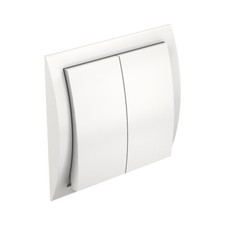 Interrupteur filaire 2 poussoirs pour volets battants et coulissants