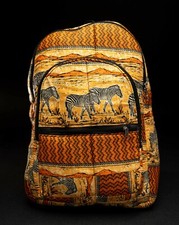 B039 - SAC A DOS. TISSUS,WAX,PAGNE AFRICAIN,ARTISANAT AFRICAIN,ART AFRICAIN