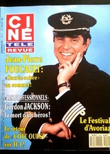  ▬►Ciné télé Revue 25/01/1990; Jean Pierre Foucault/ Gordon Jackson/ Dillon Matt