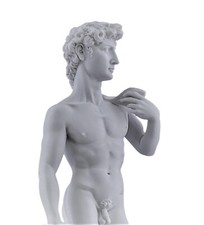 Statue grecque homme nu héros