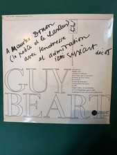 Guy Béart très rare premier disque dédicacé pour Maurice Druon