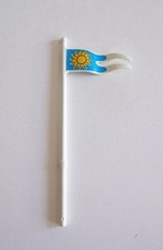 PLAYMOBIL (V107) AIR DE JEUX - Drapeaux Blanc Bleu Soleil Jungle Gym 3235
