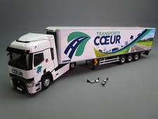 AS416 LBS ELIGOR 1/43 RENAULT T460 REMORQUE LAMBERET TRANSPORTS COEUR Ref 116513