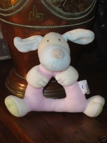 Doudou hochet chien okaidi - ,