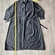 Vetement de travail ancien belle blouse moleskine noire