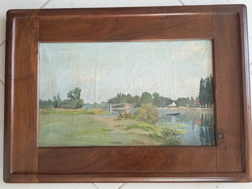 Huile sur toile ancienne - huile,