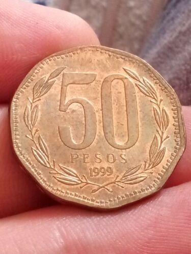 Coin chile pesos - coin,, 50