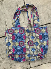 Sac à COURSES pliable imprimé Wax cousu main