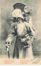 PERE NOEL #28610 SAINT NICOLAS BONHOMME DE NOEL HOTTE JOUET + PUBLICITE CHAMPA