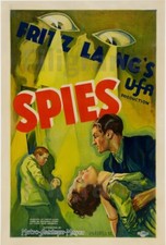 FILM  SPIES  Fritz LANG Rbnc-POSTER HQ 50x70cm d'une AFFICHE CINéMA