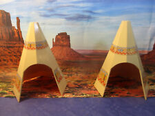 Tipi Tente Vintage Indien / Western / Tipi / Soldats / Cavalerie