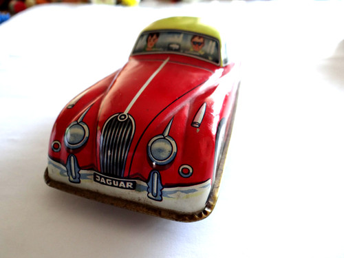 Jouet tôle voiture jaguar - tôle,