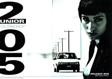 publicité Advertising 0923 1991   Peugeot 205 Junior  sacré numéro B.Dalle  2p