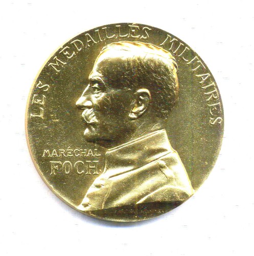 Médaille bronze dorée