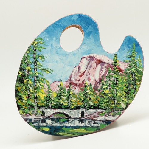 Yosemite oil painting original - oil,