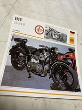 EMW 350 R35 1954 carte moto de collection Atlas Allemagne