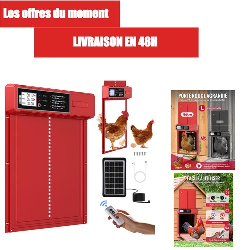 Porte automatique poulailler - porte,