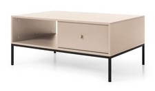 Table Basse Mono De Salon 103,5x68cm Beige