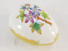 Oeuf boite bonbonniere HEREND HUNGARY VBO QUEEN VICTORIA nº8