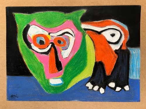 Dessin karel appel - karel, papier