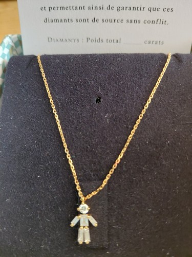 Collier diamants motif - diamants,