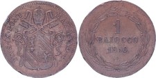 1 Baiocco  - Pivs IX - 1850 R