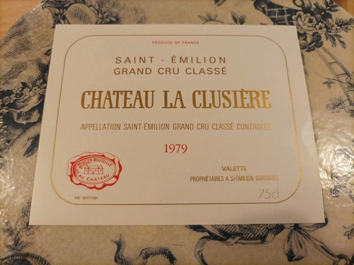 étiquette vin château la - de,