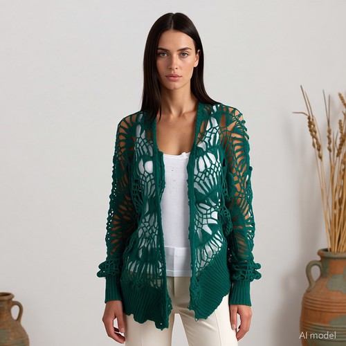 Boho gilet vert - boho,