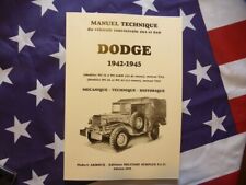 Manuel technique du Dodge 4X4