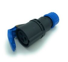 Prise Industrielle CEE 2P+T 16A-6H 200-250V IP44 Gris