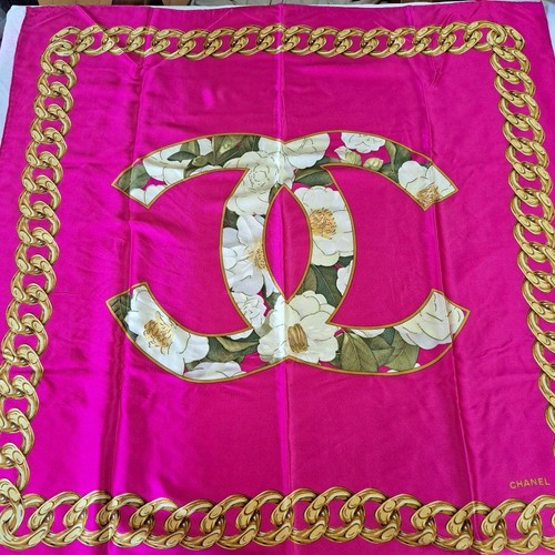 Foulard chanel soie motif - chanel, en