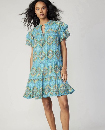 Current air tiered ruffle - tiered, mini