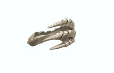 Bague griffe de corbeau en